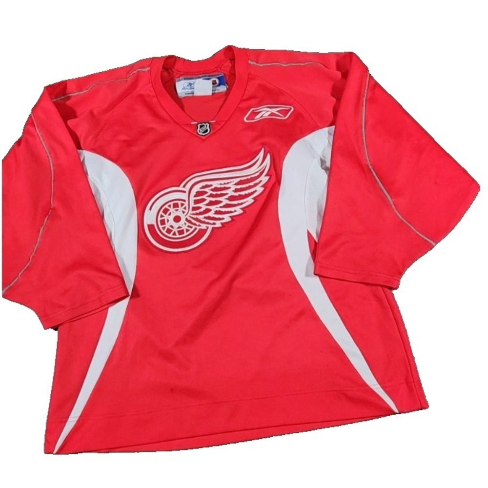 Reebok‎ Detroit Red Wings NHL Hockey Jersey Red White Mens Medium